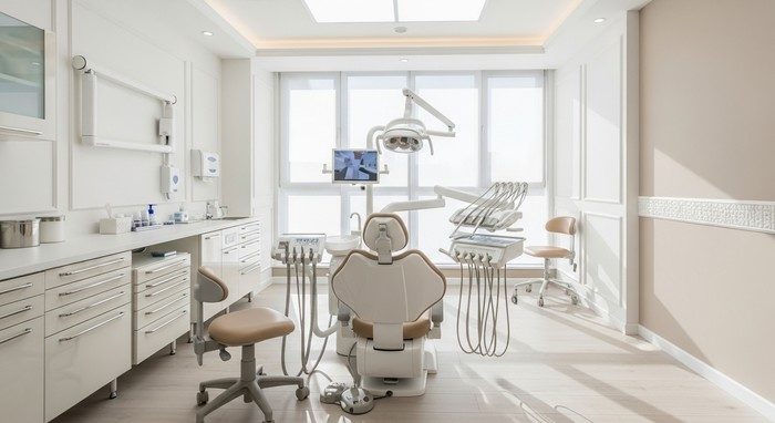 Bright, modern treatment room at Best Dental Clinic